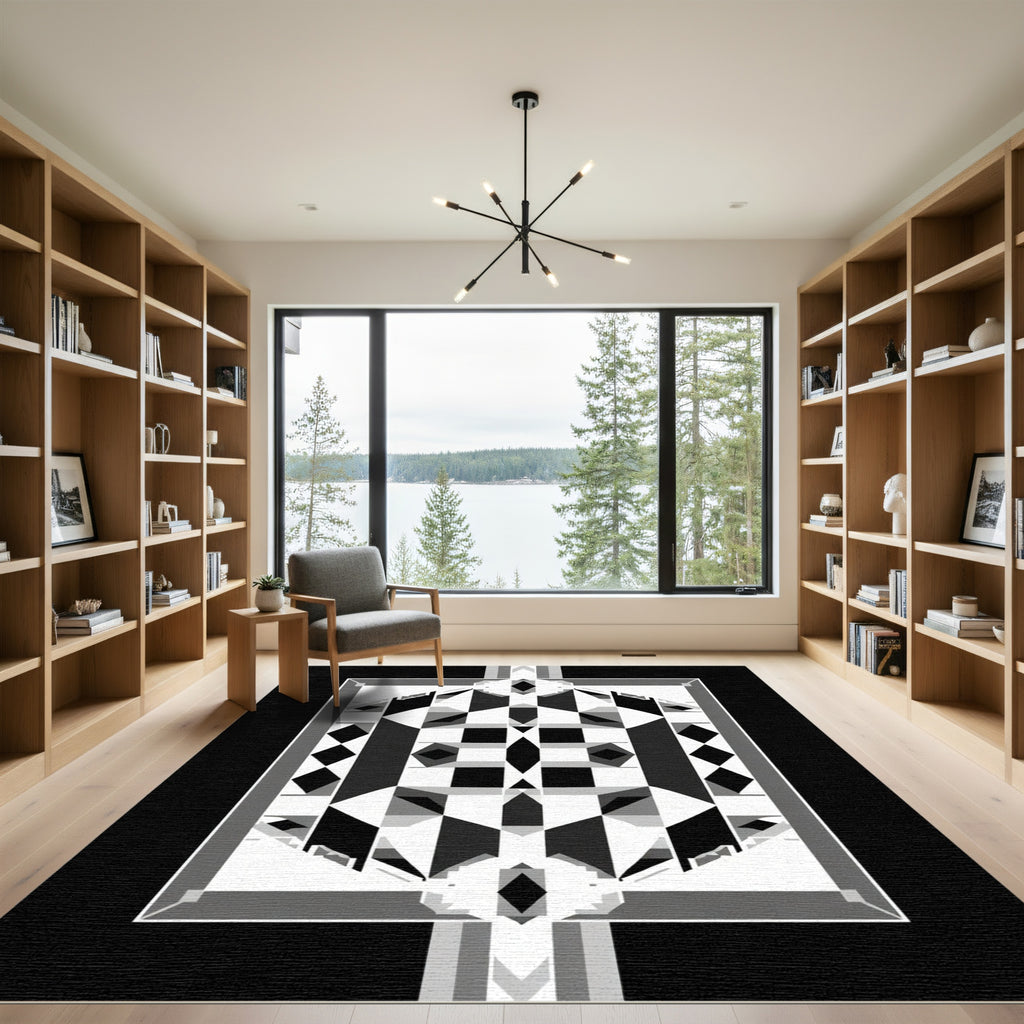 Monochromatic Geometric Square Diamond Rug