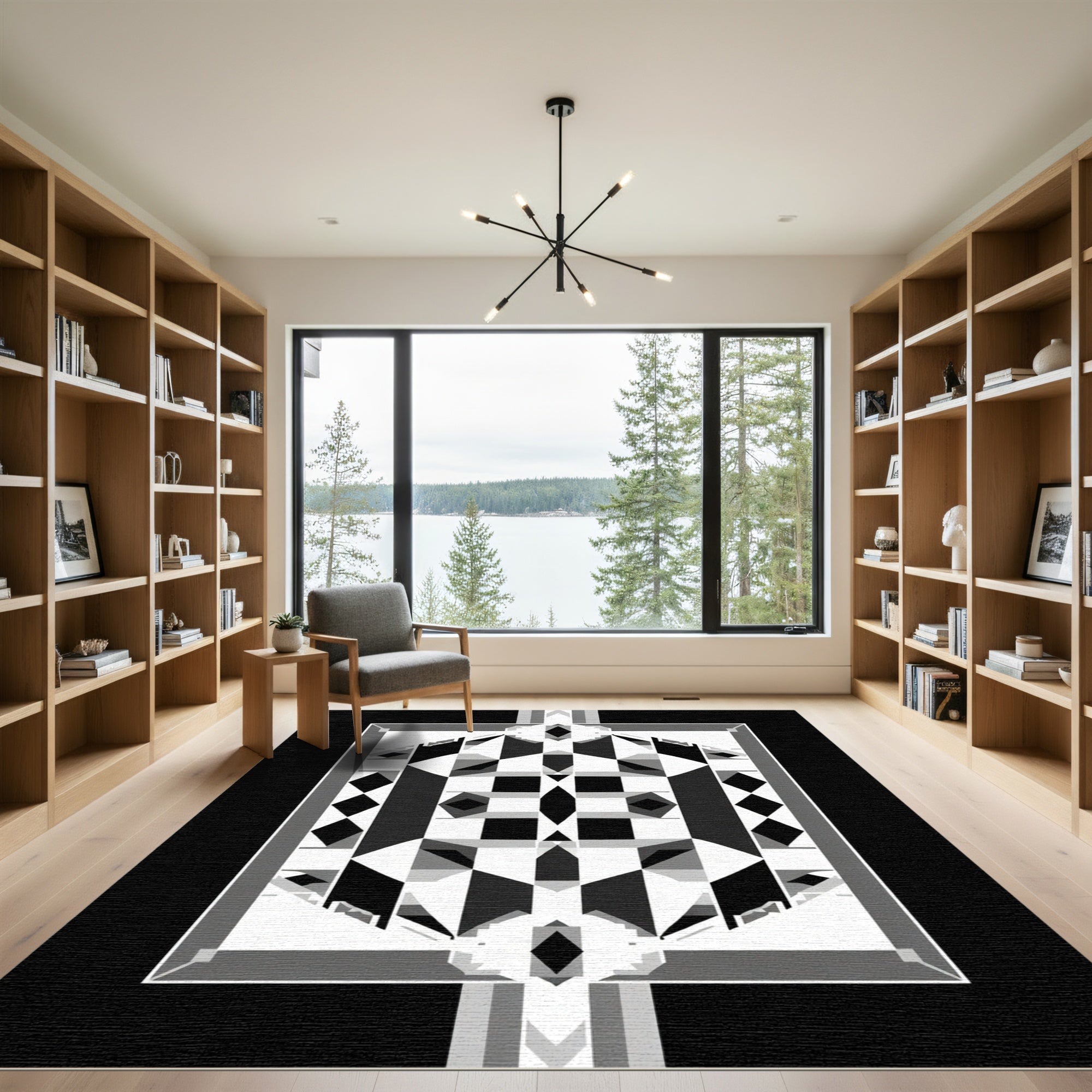 Monochromatic Geometric Square Diamond Rug