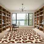 Brown Leopard Spot All Over Rug