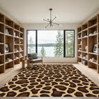 Brown And Tan Animal Spots Rug