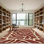 Rich Earth Tone Animal Print Rug