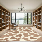 Earthy Cow Print Spots Rug
