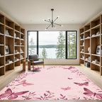 Rose Garden Butterfly Sprig Border Rug