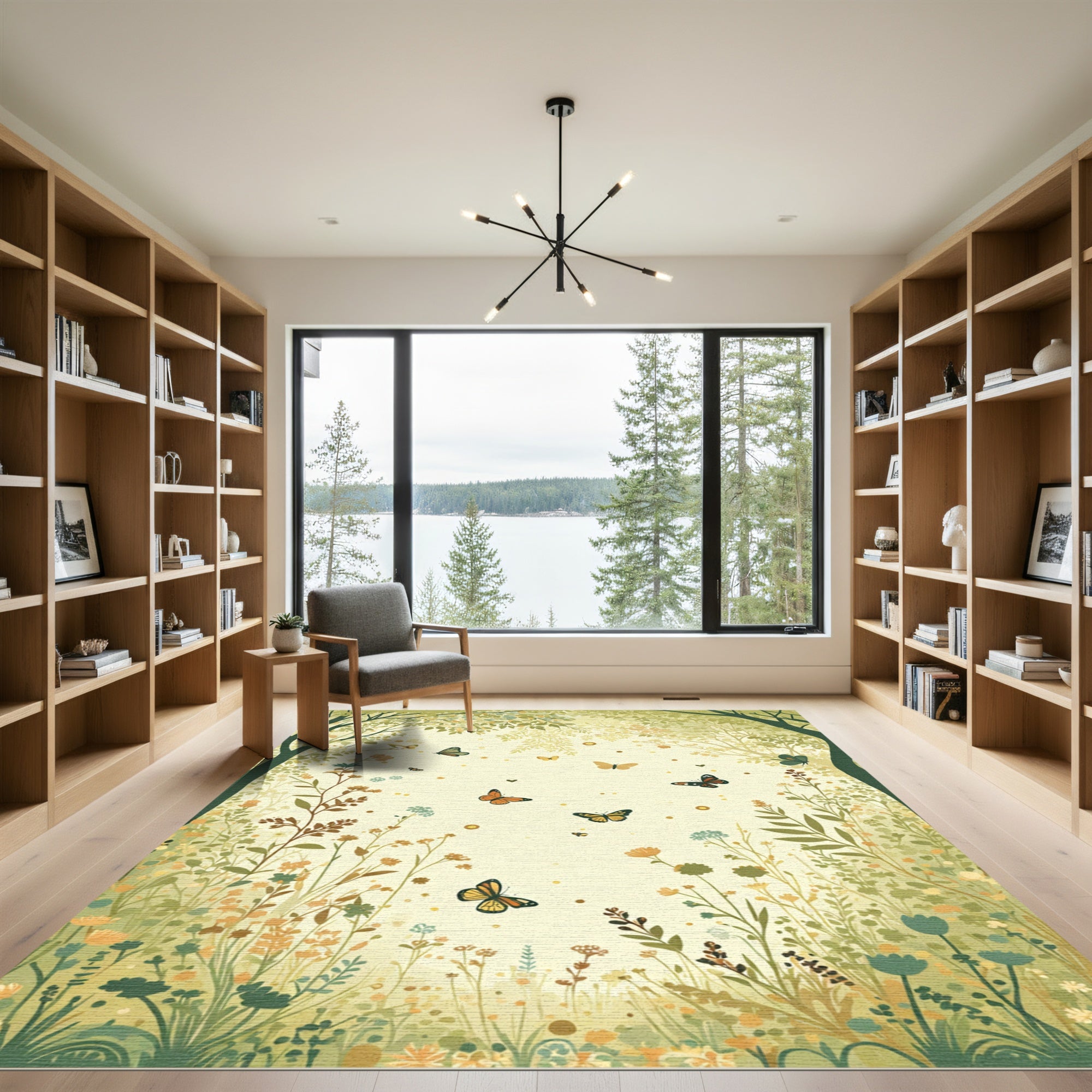 Fluttering Garden Bloom Meadow Rug