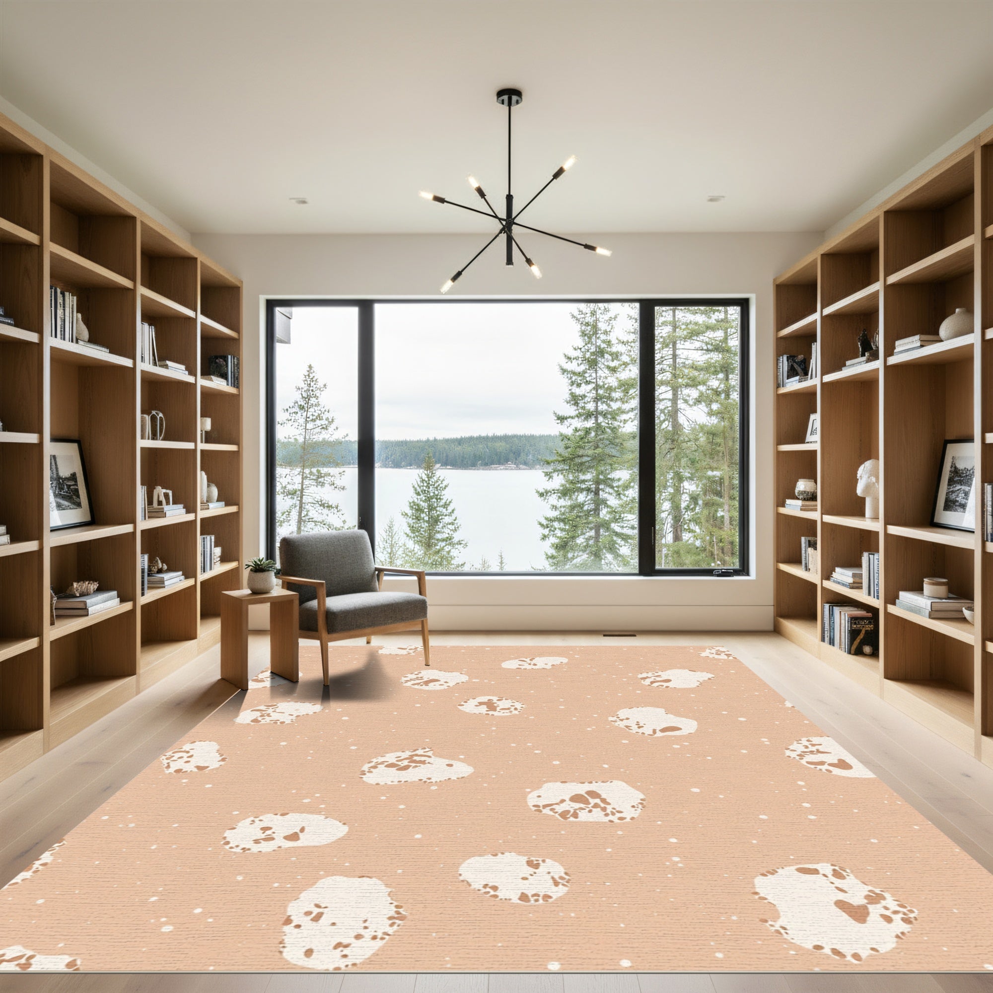 Abstract Speckled Cloud Meadow Rug