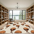 Brown Sepia Profile Repeat Rug