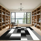 Monochromatic Geometric Block Arrangement Rug