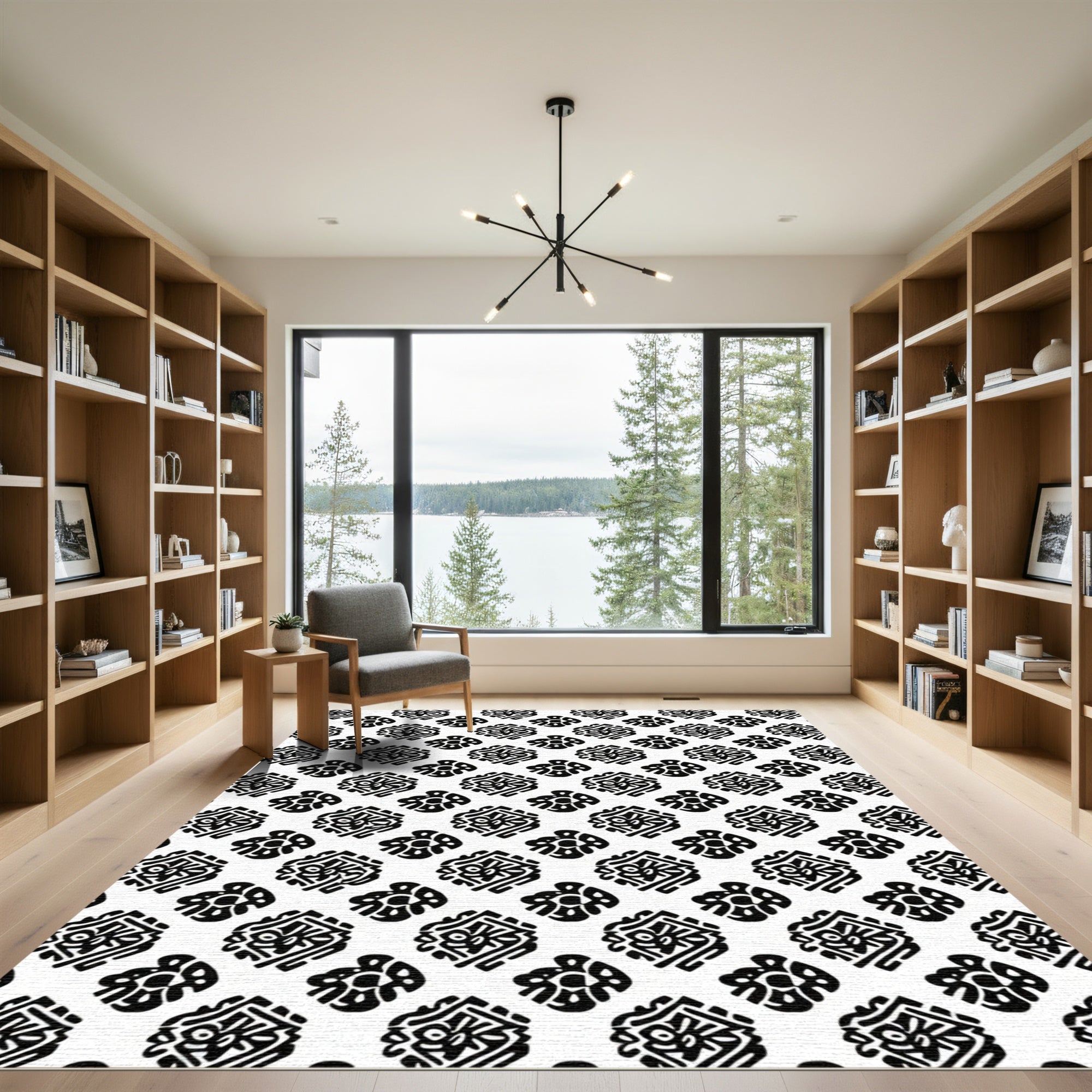Bold Tribal Diamond and Circle Rug