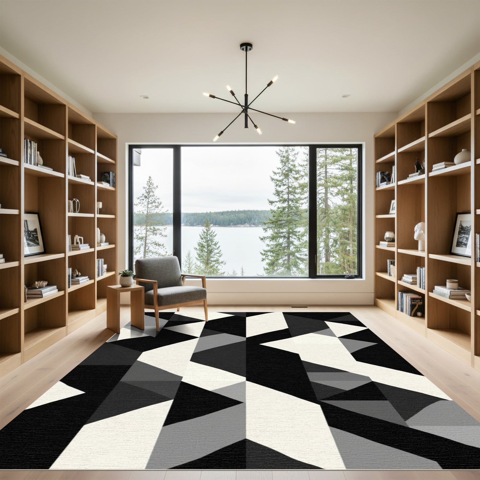 Monochromatic Geometric Fragment Arrangement Rug