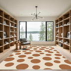Terra Cotta Polka Dot Collection Rug
