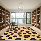 Bold Terra Cotta Spotty Bloom Rug