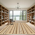 Earthy Stripes Organic Textures Rug