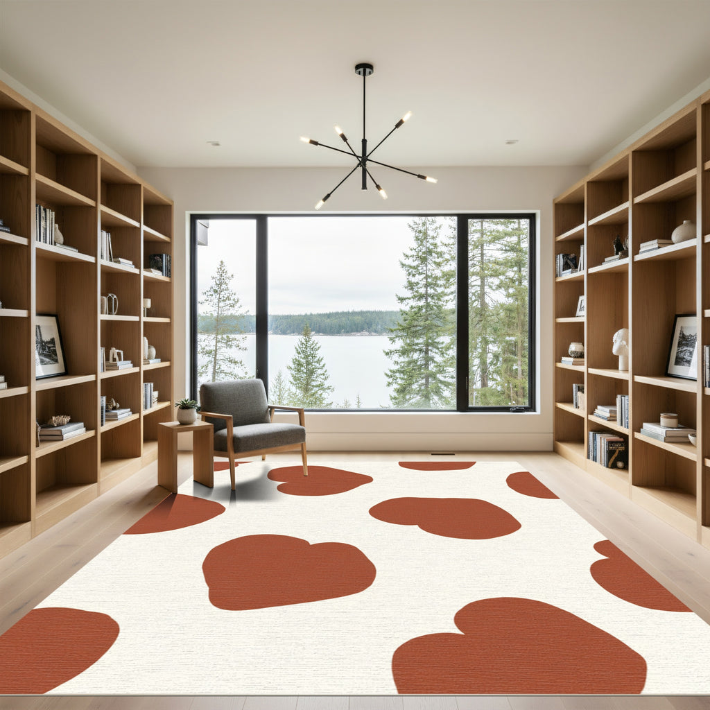 Brown Cow Spot Spots Rug