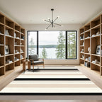 Neutral Toned Horizontal Stripe Rug