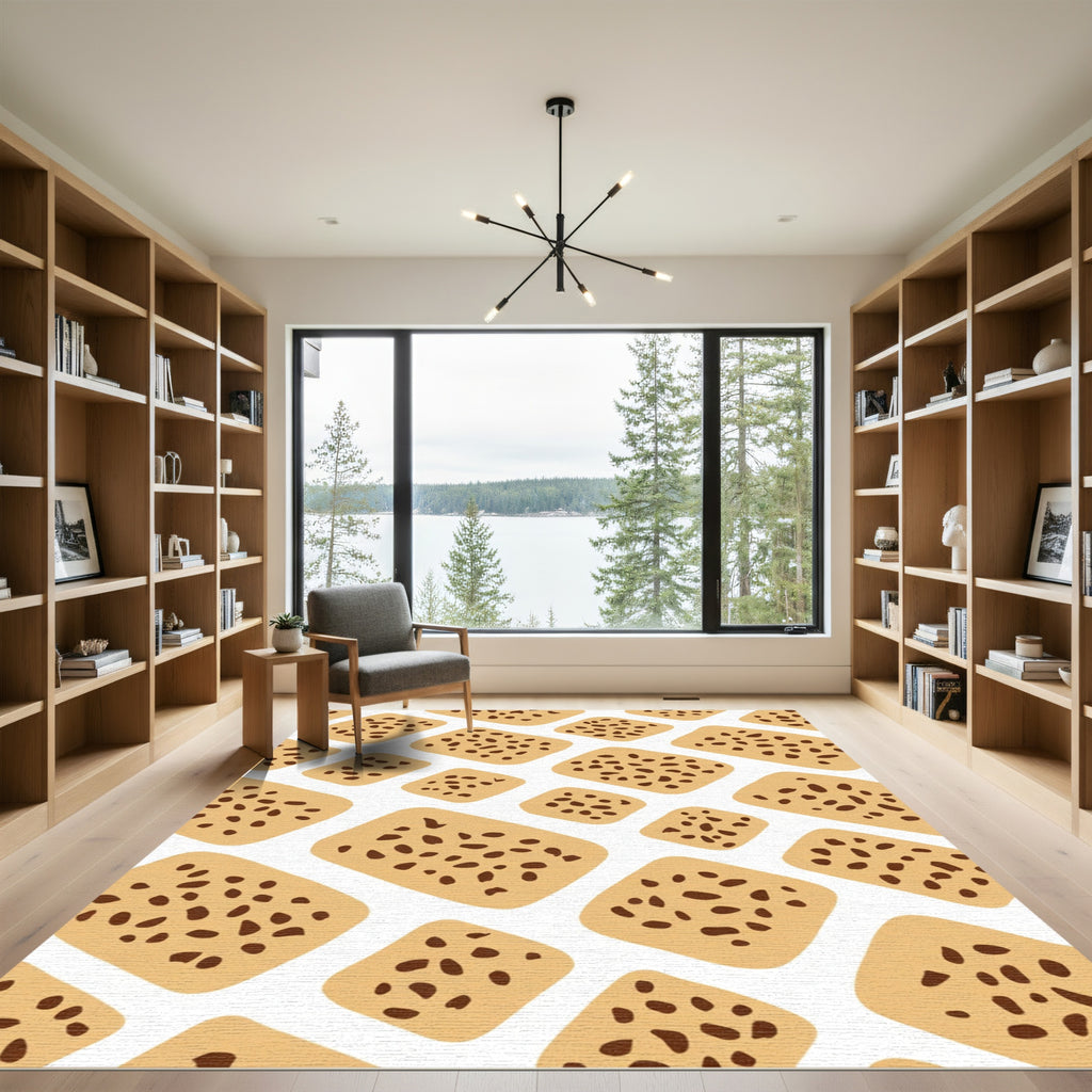 Sweet Brown Chocolate Chip Cookies Rug