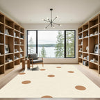 Earth Tones Polka Dot Rug