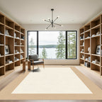 Neutral Cream Subtle Texture Rug