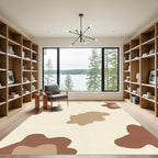 Earth Tones Abstract Blotches Rug