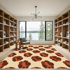 Bold Brown Animal Spot Rug