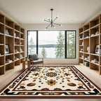 Earth Tones Folk Art Medallion Rug