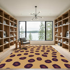Golden Brown Leopard Spot Rug