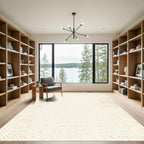 Subtle Gold Speckled Gradient Rug