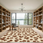 Chocolate Swirl Organic Forms Rug