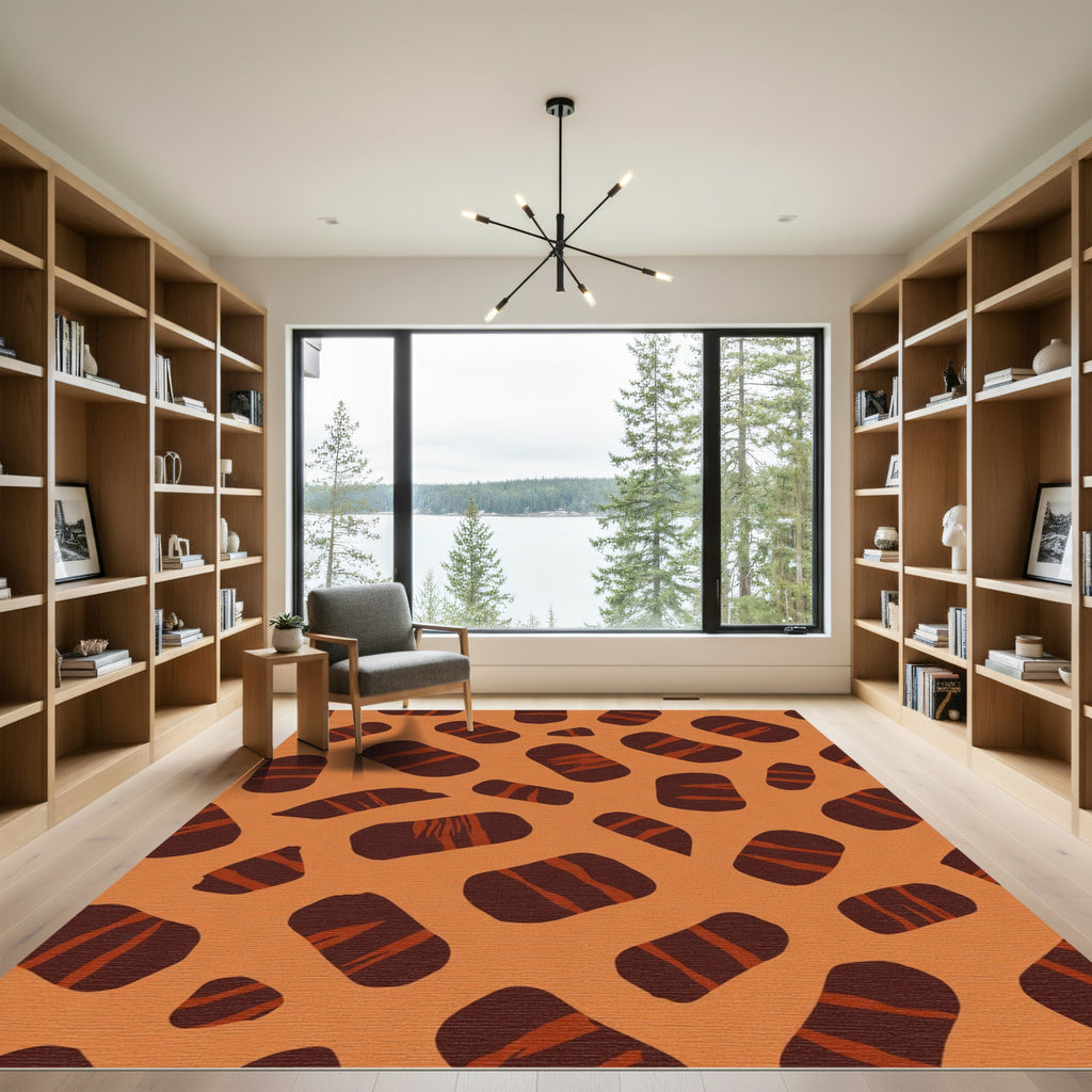Bold Sienna Animal Print Rug