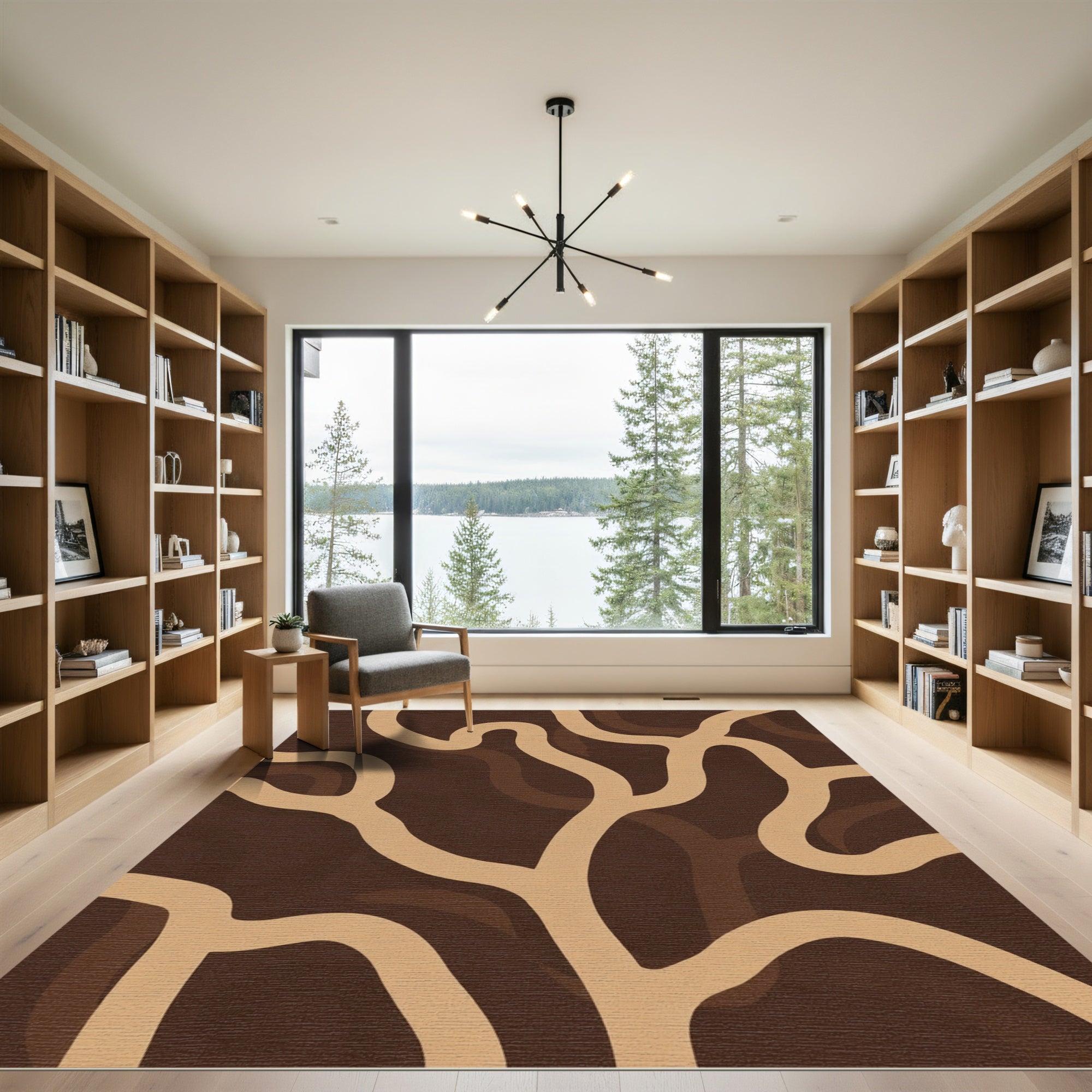 Earthy Brown Organic Intertwine Rug