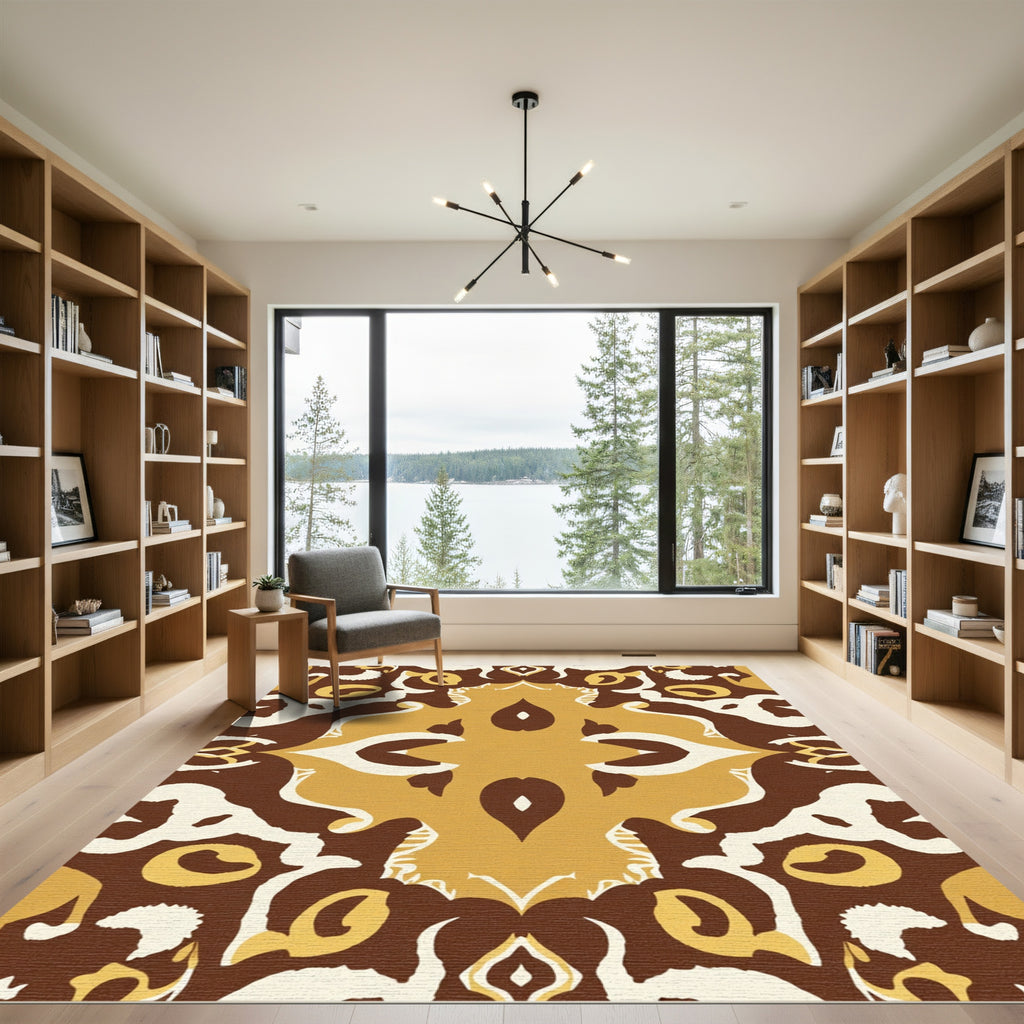 Earth Tones Organic Medallion Rug