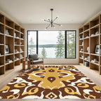 Earth Tones Organic Medallion Rug