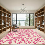 Vibrant Pink Scatter Array Rug