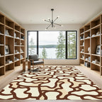 Earthy Camouflage Organic Flow Rug