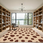 Brown Dotted Clay Spot Rug