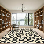 Classic Leopard Spot Print Rug