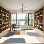 Organic Mid-Century Modern Shapes Rug