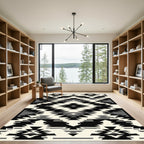 Monochromatic Geometric Staircase Rug
