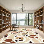Earthy Abstract Floral Forms Rug