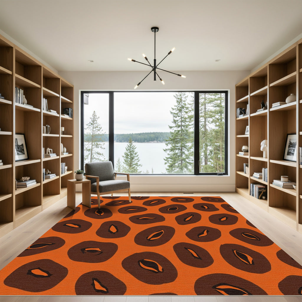 Bold Marigold Leopard Spot Rug