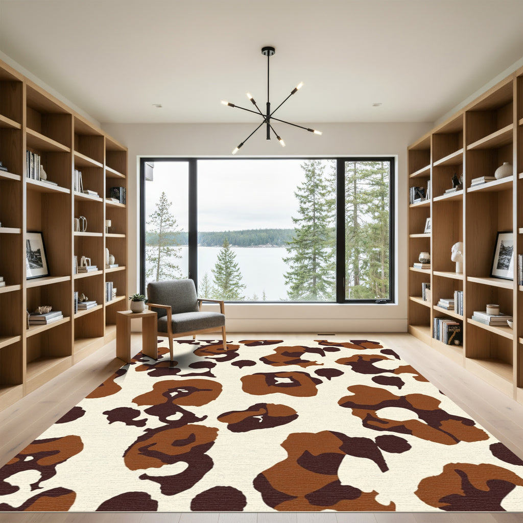 Earthy Neutrals Animal Spot Rug