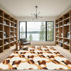 Camouflage Brown Earth Tones Flow Rug
