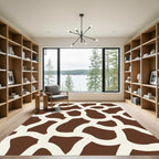 Brown Cream Organic Link Rug