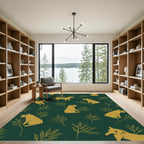 Golden Fox Fern Forest Rug