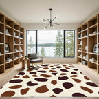 Brown Earthy Tone Blob Rug