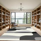 Monochromatic Organic Wave Layered Rug