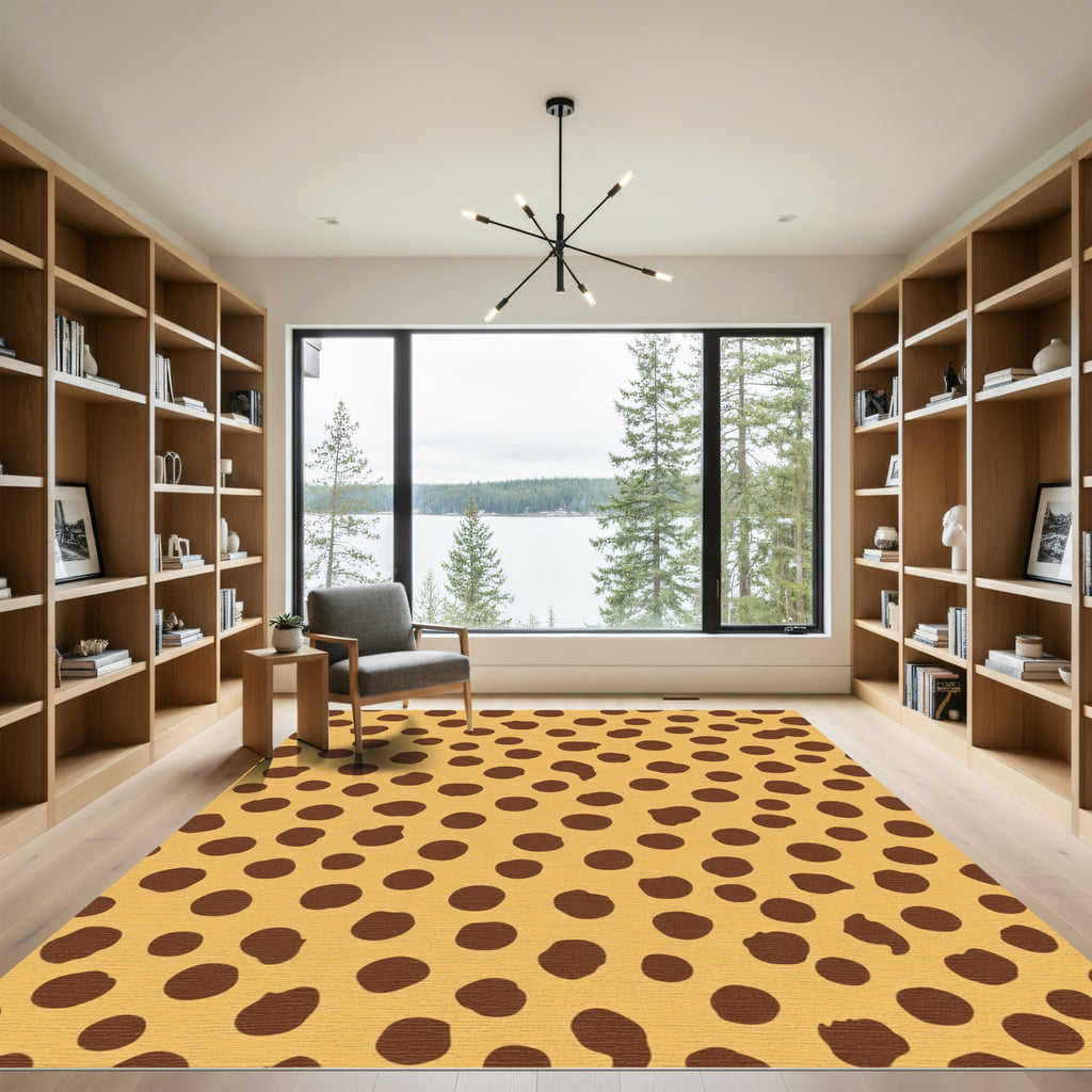 Golden Honey Spotted Wildlife Rug