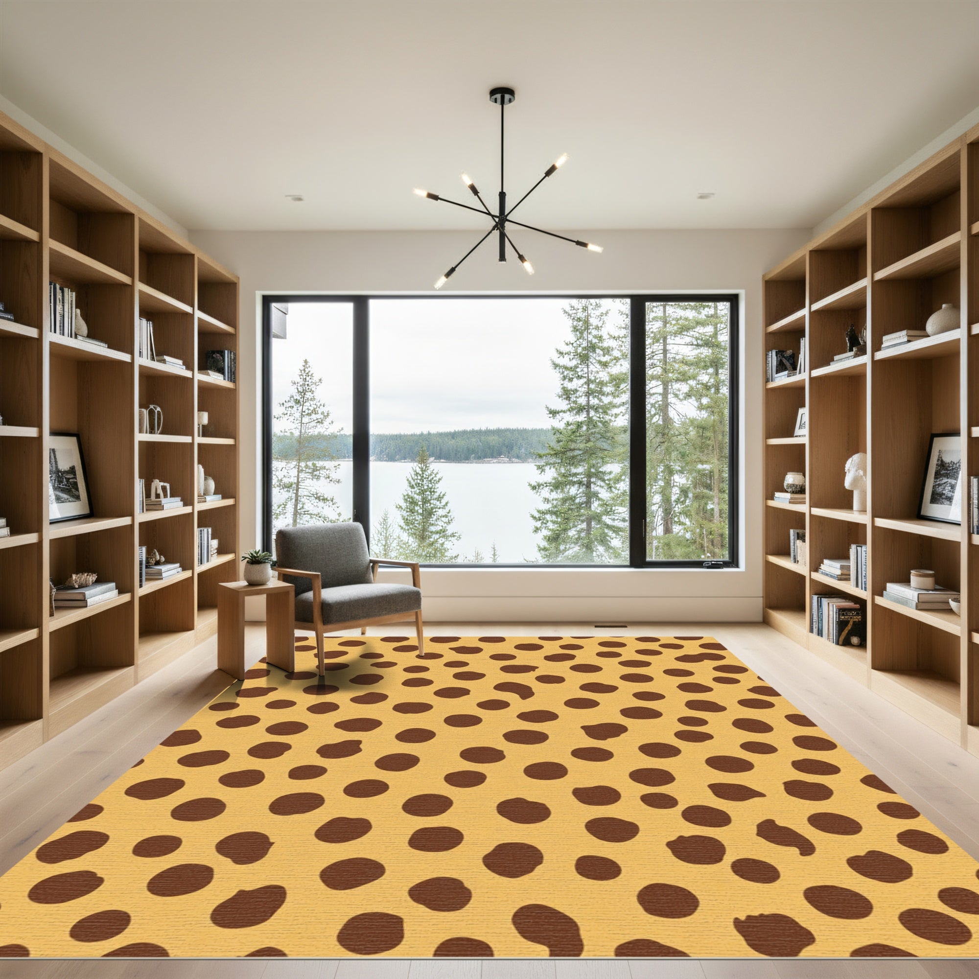 Golden Honey Spotted Wildlife Rug