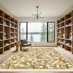 Golden Cats Amongst Foliage Rug