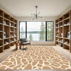 Safari Giraffe Print Texture Rug