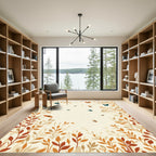 Autumn Butterflies And Bees Border Rug
